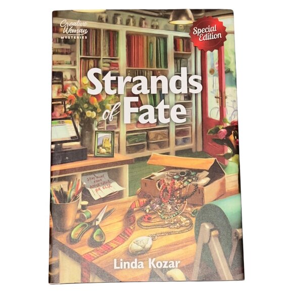 Strands Of Fate By Linda Kozar Mystery Novel Hardcover Special Edition - Picture 1 of 6